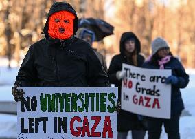 Pro-Palestinian Protest In Edmonton