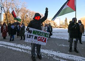 Pro-Palestinian Protest In Edmonton