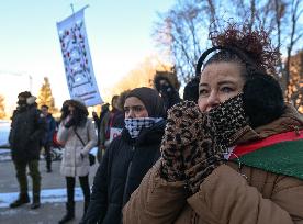 Pro-Palestinian Protest In Edmonton