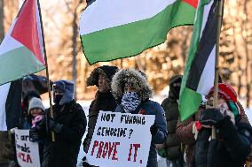 Pro-Palestinian Protest In Edmonton