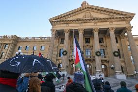 Pro-Palestinian Protest In Edmonton