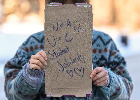 Pro-Palestinian Protest In Edmonton