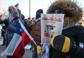 Pro-Palestinian Protest In Edmonton