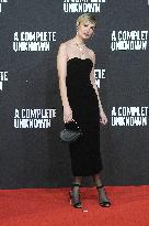 A Complete Unknown Premiere in Rome - Italy