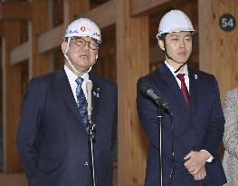 Japan PM Ishiba visits World Expo site
