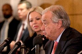 Antonio Guterres Press Conference - Beirut