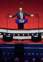 U.S. President-elect Donald Trump at rally