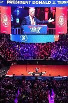 U.S. President-elect Donald Trump at rally