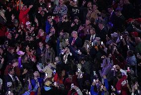 U.S. President-elect Donald Trump at rally