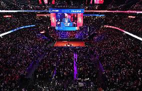 U.S. President-elect Donald Trump at rally