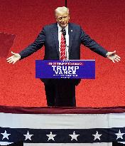 U.S. President-elect Donald Trump at rally