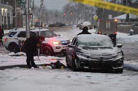 Two Men Injured And One Man Dead In A Shooting On The 3900 Block Of Liberty Heights Avenue In Baltimore Maryland