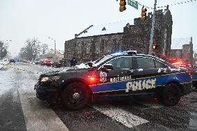 Two Men Injured And One Man Dead In A Shooting On The 3900 Block Of Liberty Heights Avenue In Baltimore Maryland