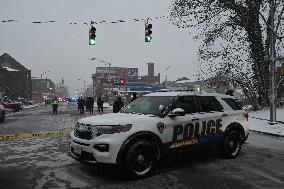 Two Men Injured And One Man Dead In A Shooting On The 3900 Block Of Liberty Heights Avenue In Baltimore Maryland