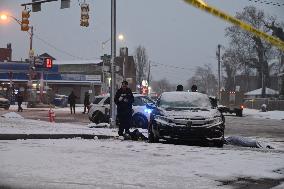 Two Men Injured And One Man Dead In A Shooting On The 3900 Block Of Liberty Heights Avenue In Baltimore Maryland