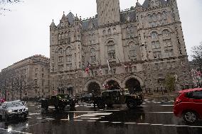 US Capitol Building Prepared For Inauguration As Donald Trump's Ceremony Moves Indoors