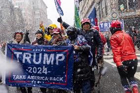 DC: Trump Supporters Rally The Day Before The Inauguration