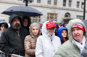 DC: Trump Supporters Rally The Day Before The Inauguration