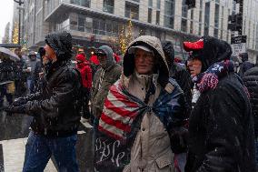 DC: Trump Supporters Rally The Day Before The Inauguration