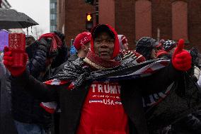 DC: Trump Supporters Rally The Day Before The Inauguration