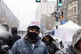 DC: Trump Supporters Rally The Day Before The Inauguration