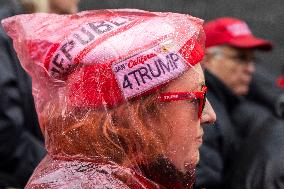 DC: Trump Supporters Rally The Day Before The Inauguration