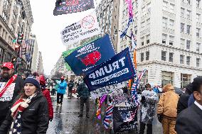 DC: Trump Supporters Rally The Day Before The Inauguration