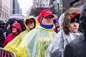 DC: Trump Supporters Rally The Day Before The Inauguration