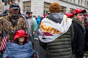DC: Trump Supporters Rally The Day Before The Inauguration