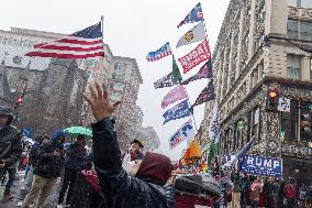 DC: Trump Supporters Rally The Day Before The Inauguration