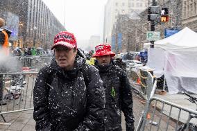 DC: Trump Supporters Rally The Day Before The Inauguration