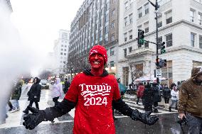 DC: Trump Supporters Rally The Day Before The Inauguration