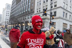 DC: Trump Supporters Rally The Day Before The Inauguration