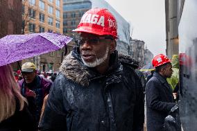 DC: Trump Supporters Rally The Day Before The Inauguration