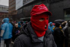 DC: Trump Supporters Rally The Day Before The Inauguration