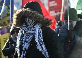 Palestinian Community In Edmonton Celebrates Israel-Hamas Ceasefire In -25C Cold