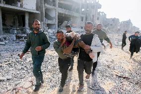 Displaced Residents Return To Their Homes After Over A Year Of Conflic - Gaza