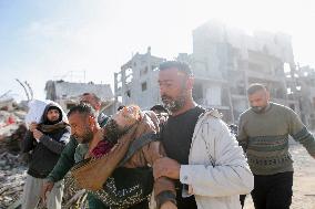 Displaced Residents Return To Their Homes After Over A Year Of Conflic - Gaza