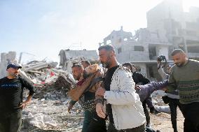 Displaced Residents Return To Their Homes After Over A Year Of Conflic - Gaza