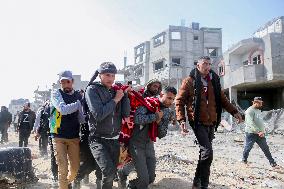Displaced Residents Return To Their Homes After Over A Year Of Conflic - Gaza
