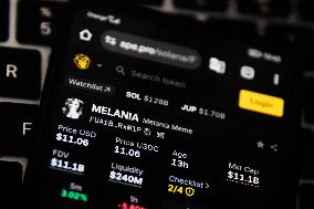 Melania Trump Memecoin Photo Illustrations
