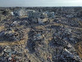Damaged Houses After Israeli Airstrikes In The Southern Gaza Strip City Of Rafah