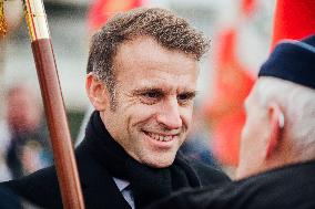 President Macron Presents Wishes To French Armies - France
