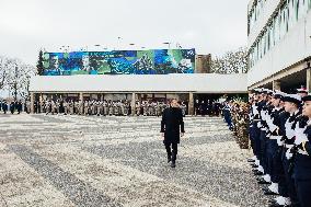 President Macron Presents Wishes To French Armies - France