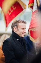President Macron Presents Wishes To French Armies - France