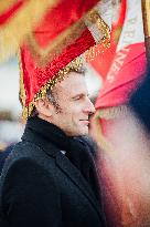 President Macron Presents Wishes To French Armies - France