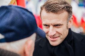 President Macron Presents Wishes To French Armies - France