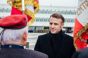 President Macron Presents Wishes To French Armies - France