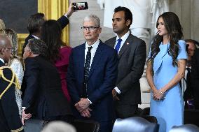 Trump and Vance Swearing-In At Capitol - USA