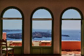 Daily Life On Santorini Island